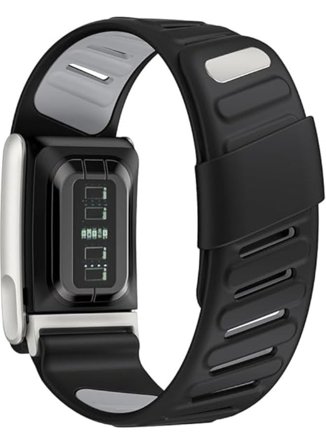 ACLIX Silicone Wristband Compatible with Whoop 4.0 Band, Comfort Durable Soft Adjustable Silicone Sports Loop Strap for Men & Women, with U Shapped Connector - Image 2